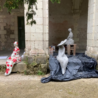 Visite du Prieuré des Nobis et présentation de la résidence artistique de Laure Duquesne
