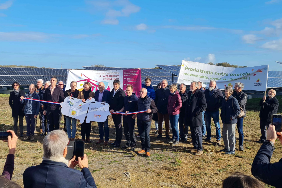 Inauguration de la centrale solaire de Champ-de-Liveau