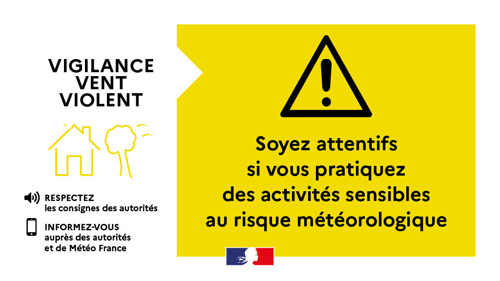 Vigilance jaune vents violents