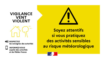 Vigilance jaune vents violents