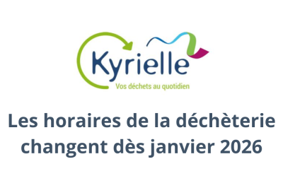D&eacute;ch&egrave;terie : nouveaux horaires en 2026
