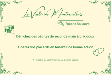 Le Vestiaire Montreuillais vous accueille 