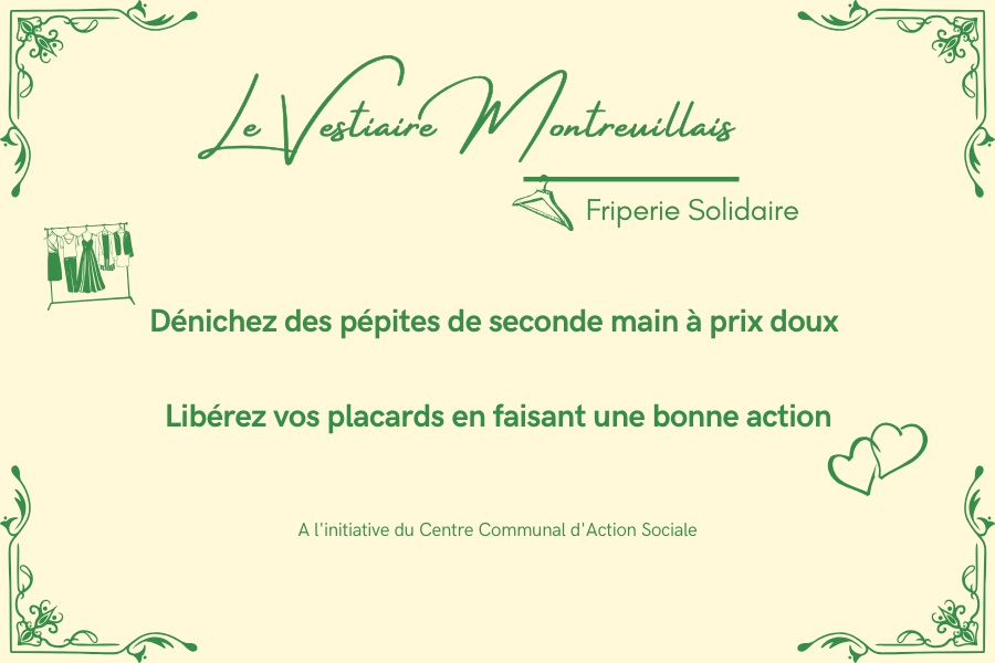 Le Vestiaire Montreuillais vous accueille 