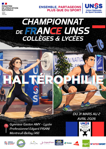 Championnat de France UNSS d'halt&eacute;rophilie &ndash; coll&egrave;ges et lyc&eacute;es