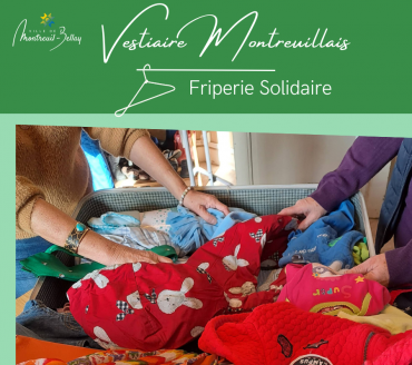 Friperie solidaire au Vestiaire Montreuillais